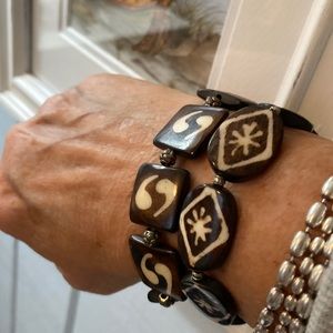 To custom made stretch bracelets fits up to the size 7 1/2 to 8 inch wrist